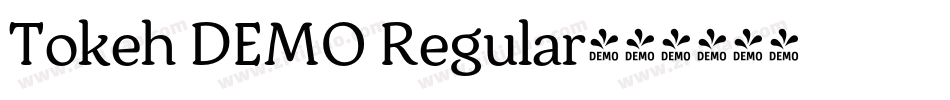 Tokeh DEMO Regular字体转换